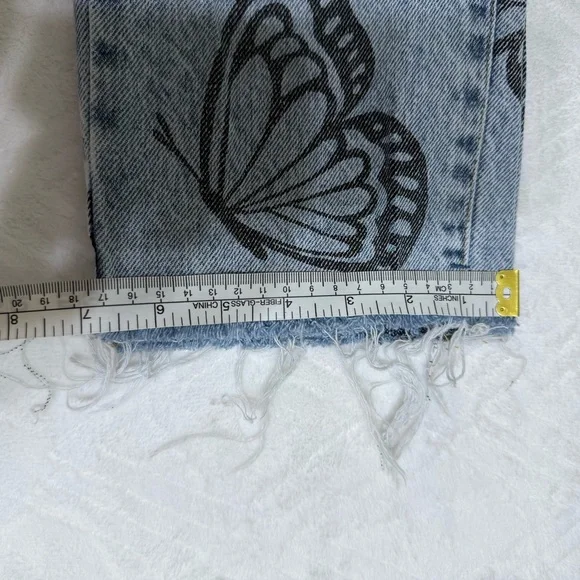 Pacsun Eco Butterfly High Waisted Straight Leg Jeans - Picture 6 of 16